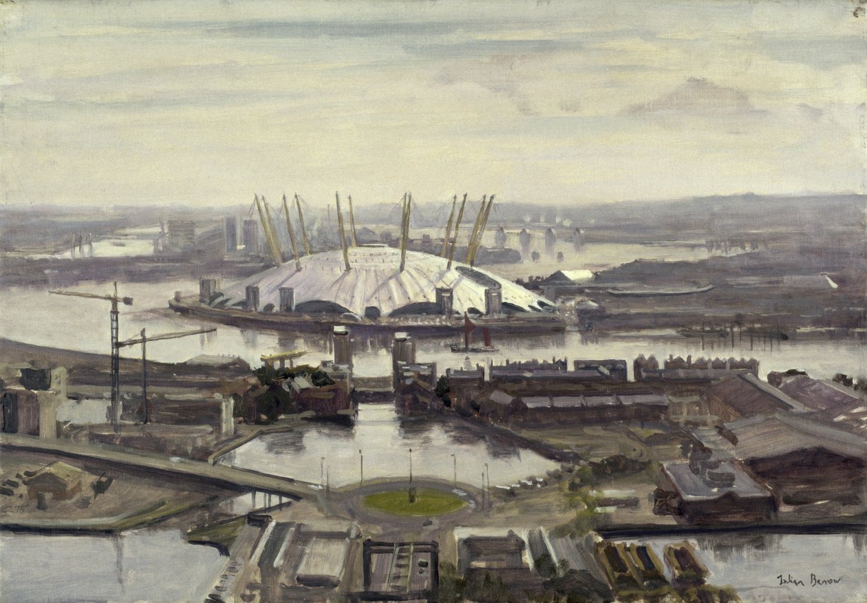 Millennium Dome fra Canary Wharf af Julian Barrow