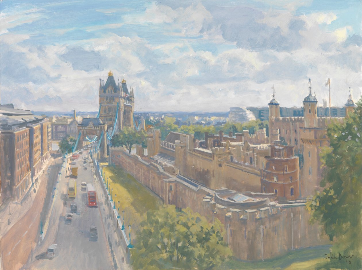 Tower Bridge og Tower of London, 2010 af Julian Barrow