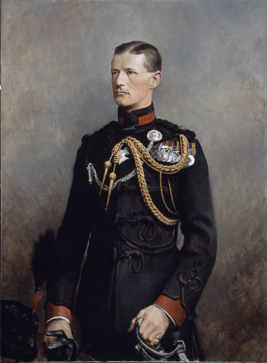 Den ærede løjtnant Frederick Hugh Sherston Roberts, Kings Royal Rifle Corps, 1901 af Julian Russell Story