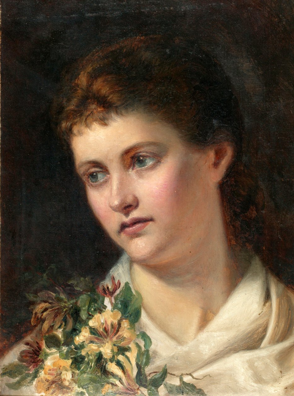 Tanker om fremtiden (olie på lærred) af Juliana Charlotte Shepherd