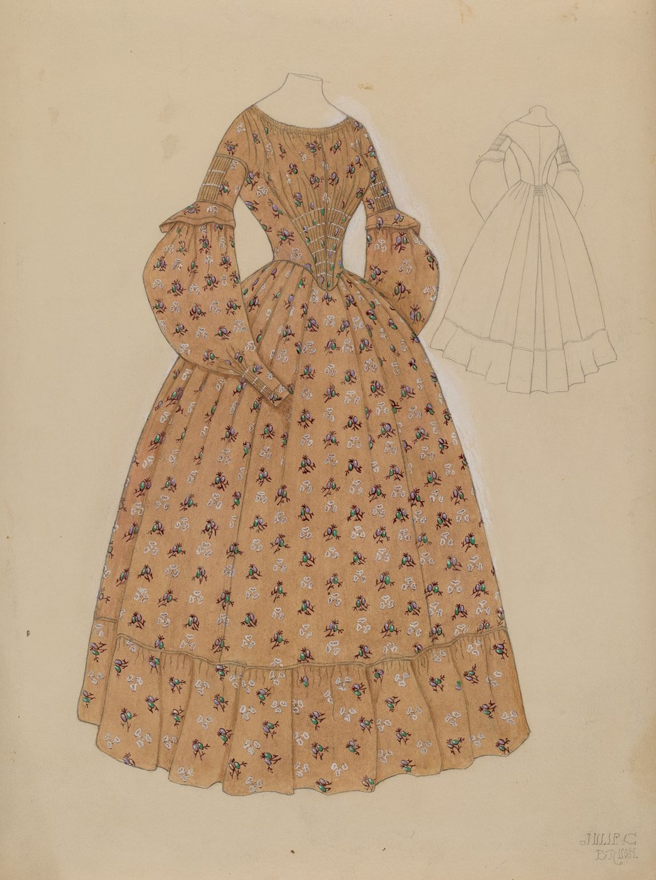 Kjole, c. 1937. af Julie C Brush