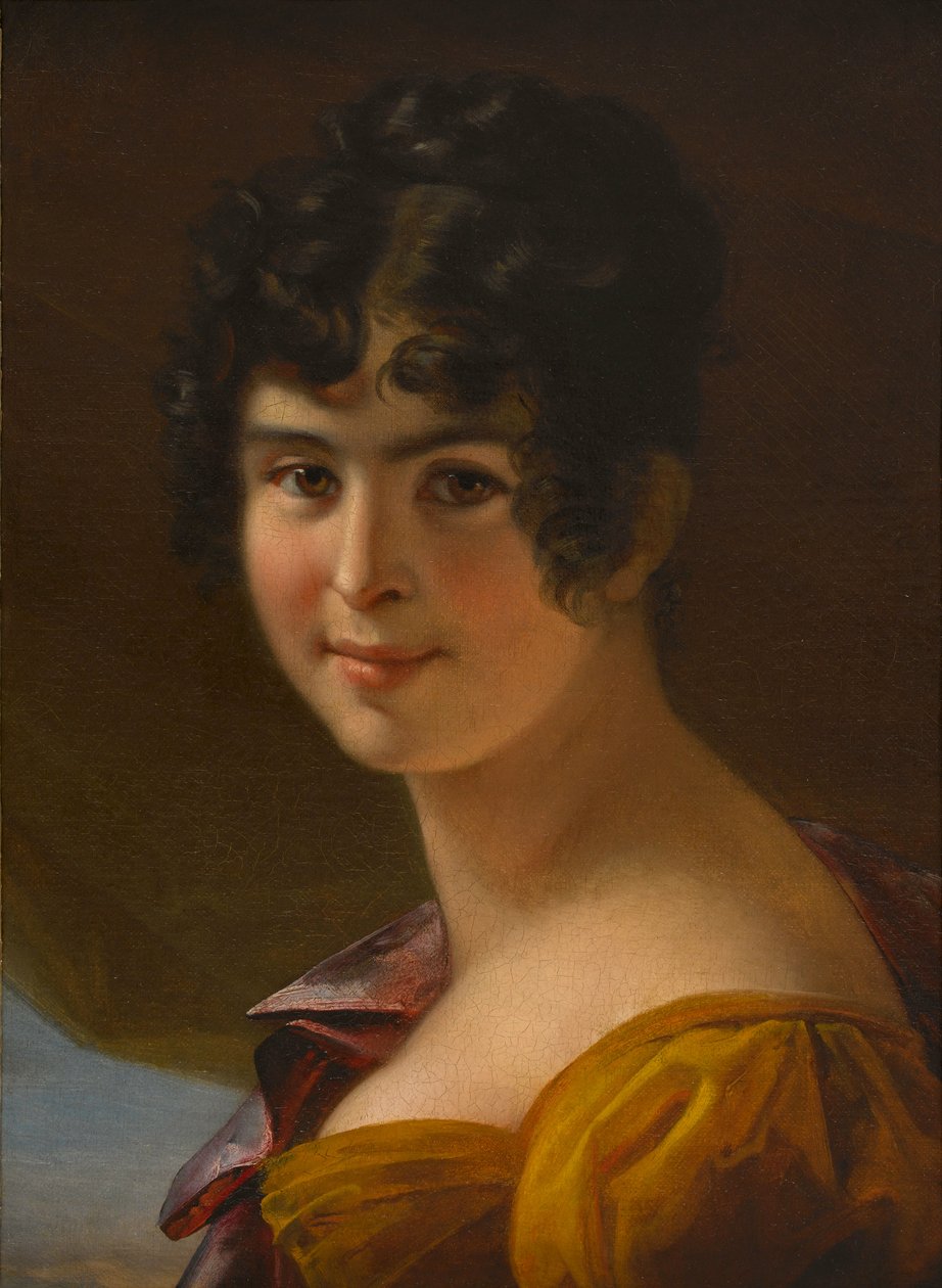 Portræt af Adele Foucher 1803-1868, ca 1820. af Julie Duvidal de Montferrier