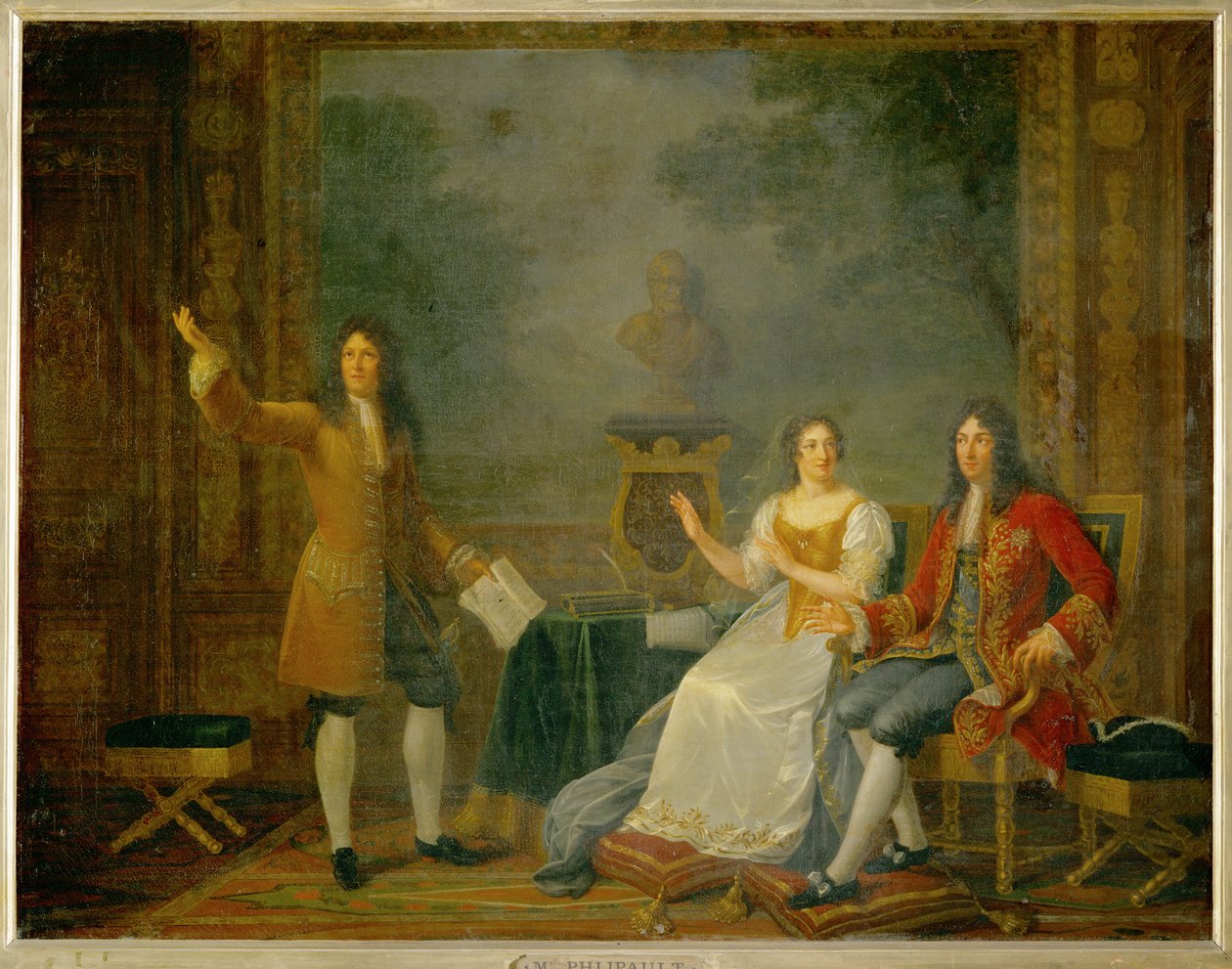 Racine læser "Athalie" foran Louis XIV og Mme ... af Julie Philipault