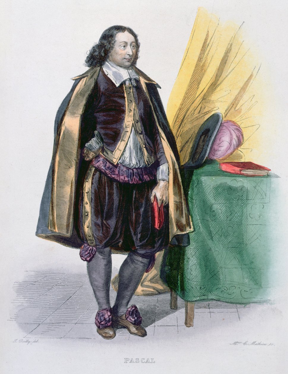 Blaise Pascal (1623-62), 1841 af Julien Leopold Boilly