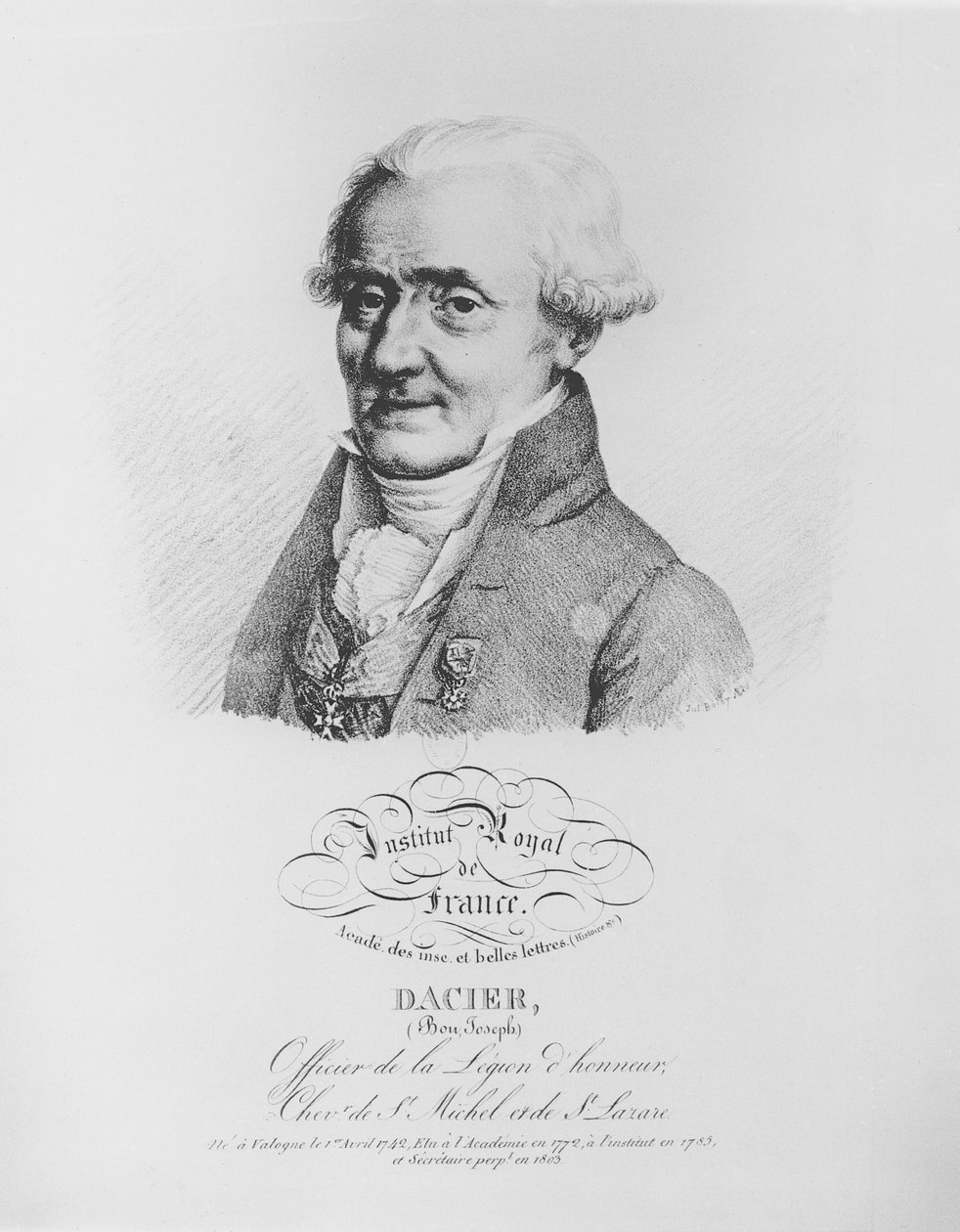 Bon-Joseph Dacier (1742-1833) fra 