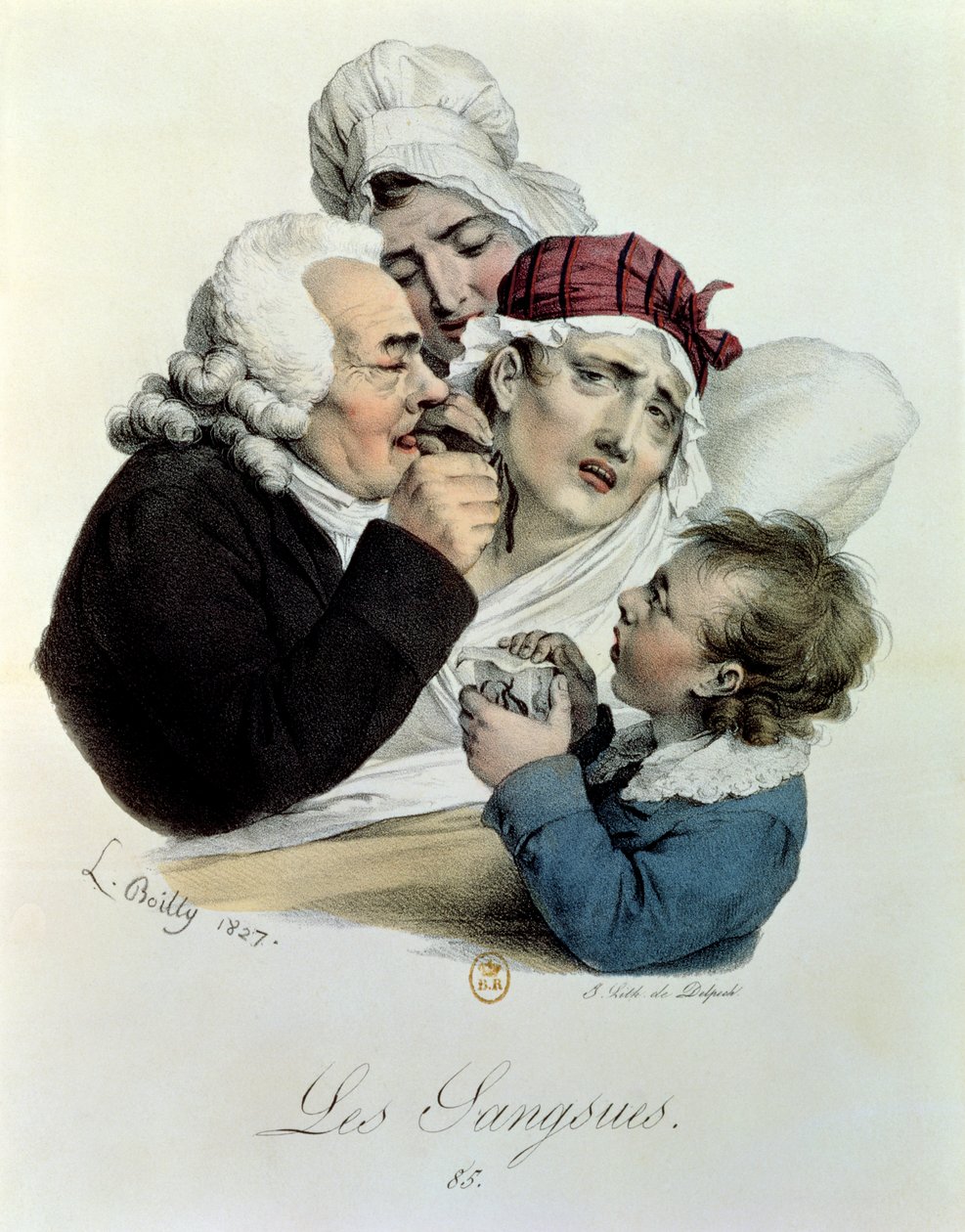 Blodigler, graveret af Delpech, 1827 af Julien Leopold Boilly