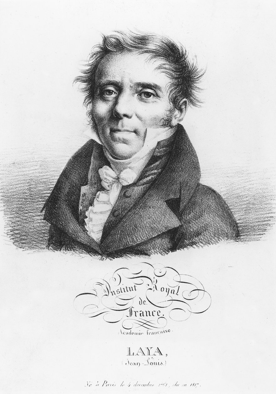 Portræt af Jean-Louis Laya af Julien Leopold Boilly