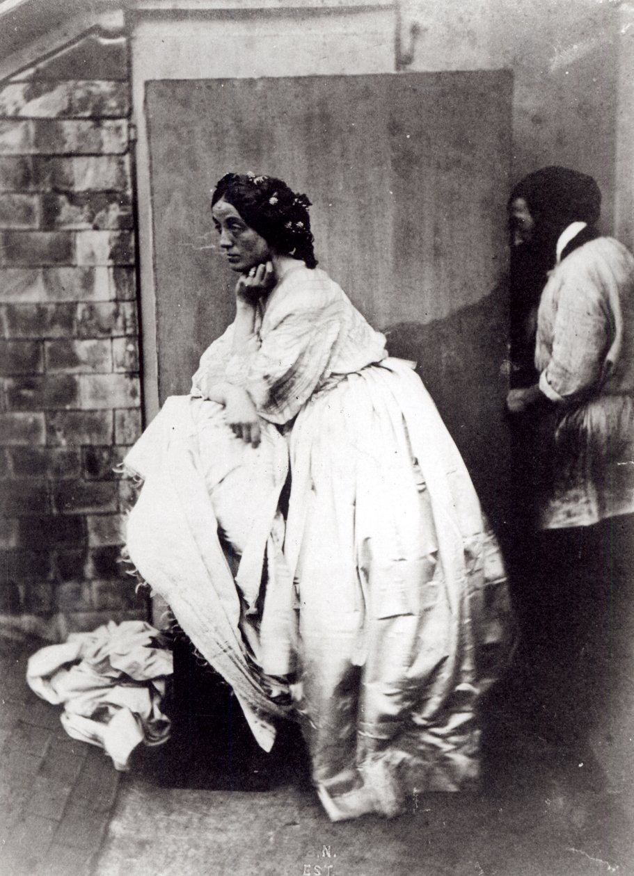 kvindemodel, ca. 1850 af Julien Vallou de Villeneuve