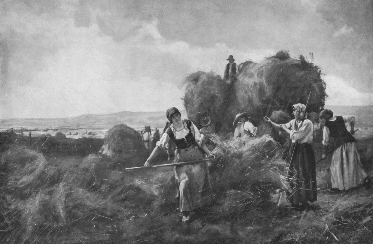 The Harvesters, c1885, 1912 af Julien Dupre