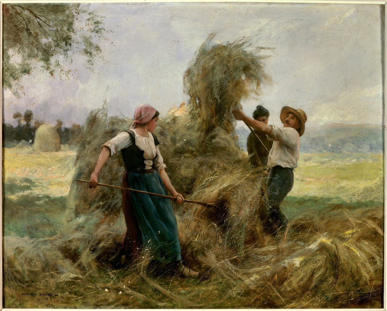 Høet. Maleri af Julien Dupre (1851-1910) af Julien Dupre