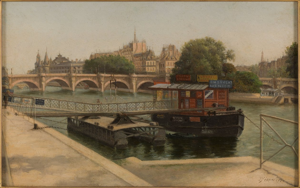 Pont-Neuf set fra Quai du Louvre af Julien Hippolyte Féron