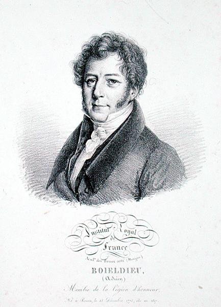 Francois Adrien Boieldieu (1775-1834) 1828 (litho) af Julien Leopold (after) Boilly