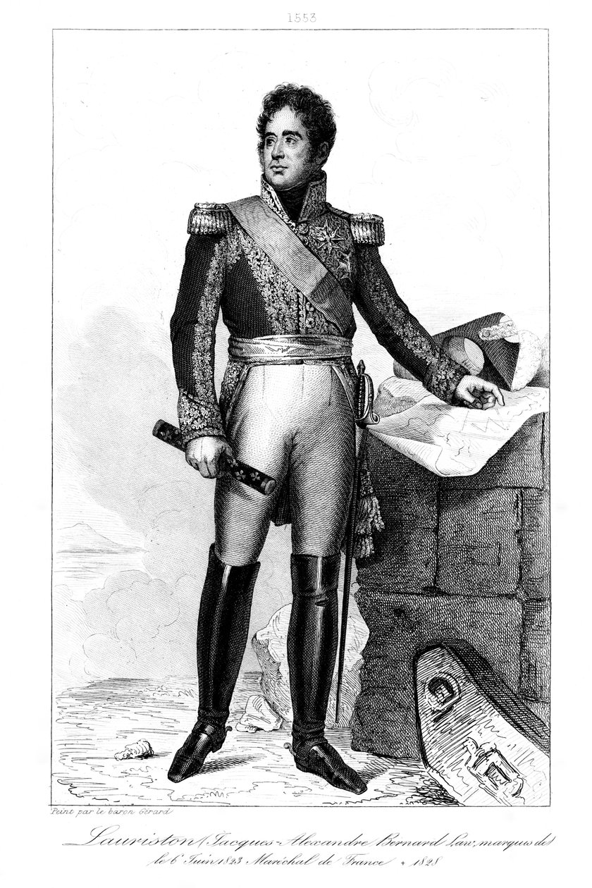Jacques Lauriston 1768-1828, markis af Lauriston, 1839. af Julien Leopold Boilly