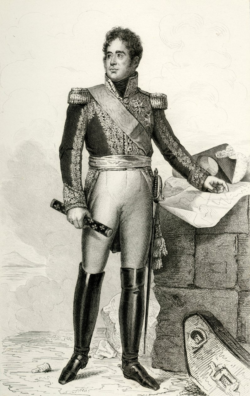 Jacques Lauriston, 1804, 1839. af Julien Leopold Boilly