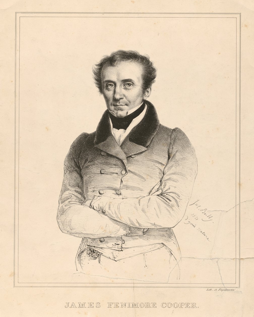 James Fenimore Cooper af Julien Leopold Boilly