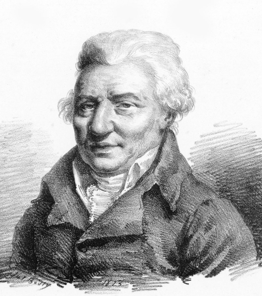 Portræt af komponisten Pierre-Alexandre Monsigny 1729-1817, 1823. af Julien Leopold Boilly