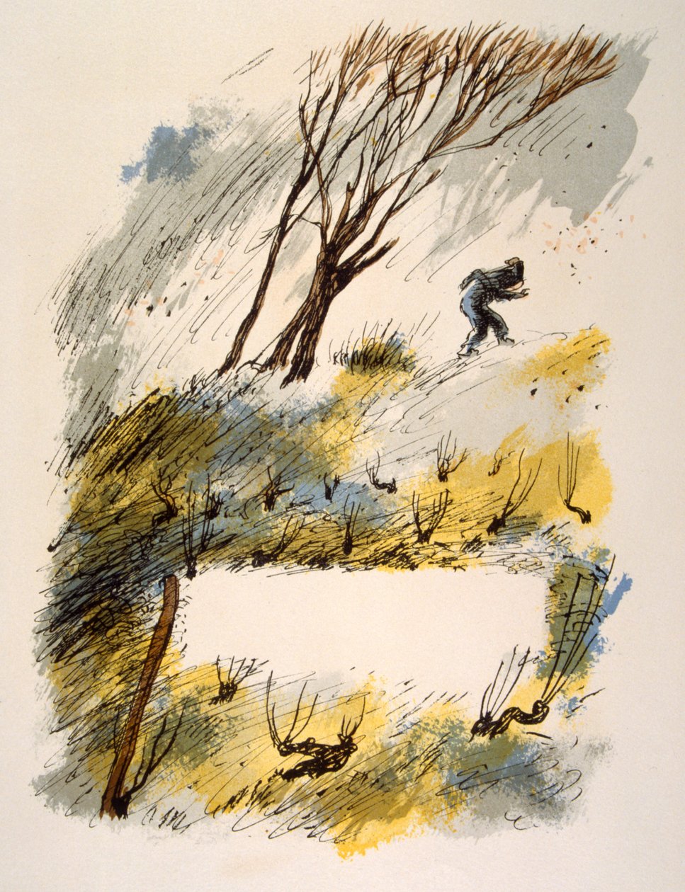 Humoristisk vinillustration 1946.Illustration af Julien Pavil af Julien Pavil