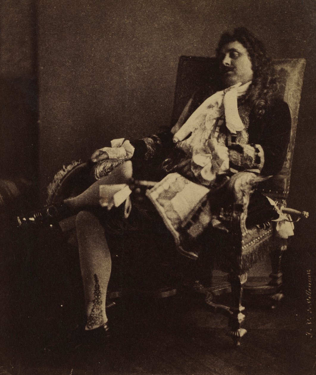 Mr. Leroux i rollen som Alceste i Le Misanthrope, midten af 1850