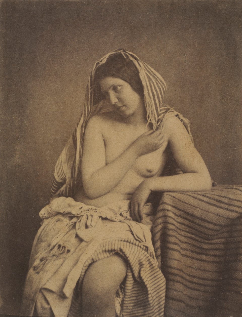 Studie efter naturen, ca. 1853-1855. af Julien Vallou de Villeneuve