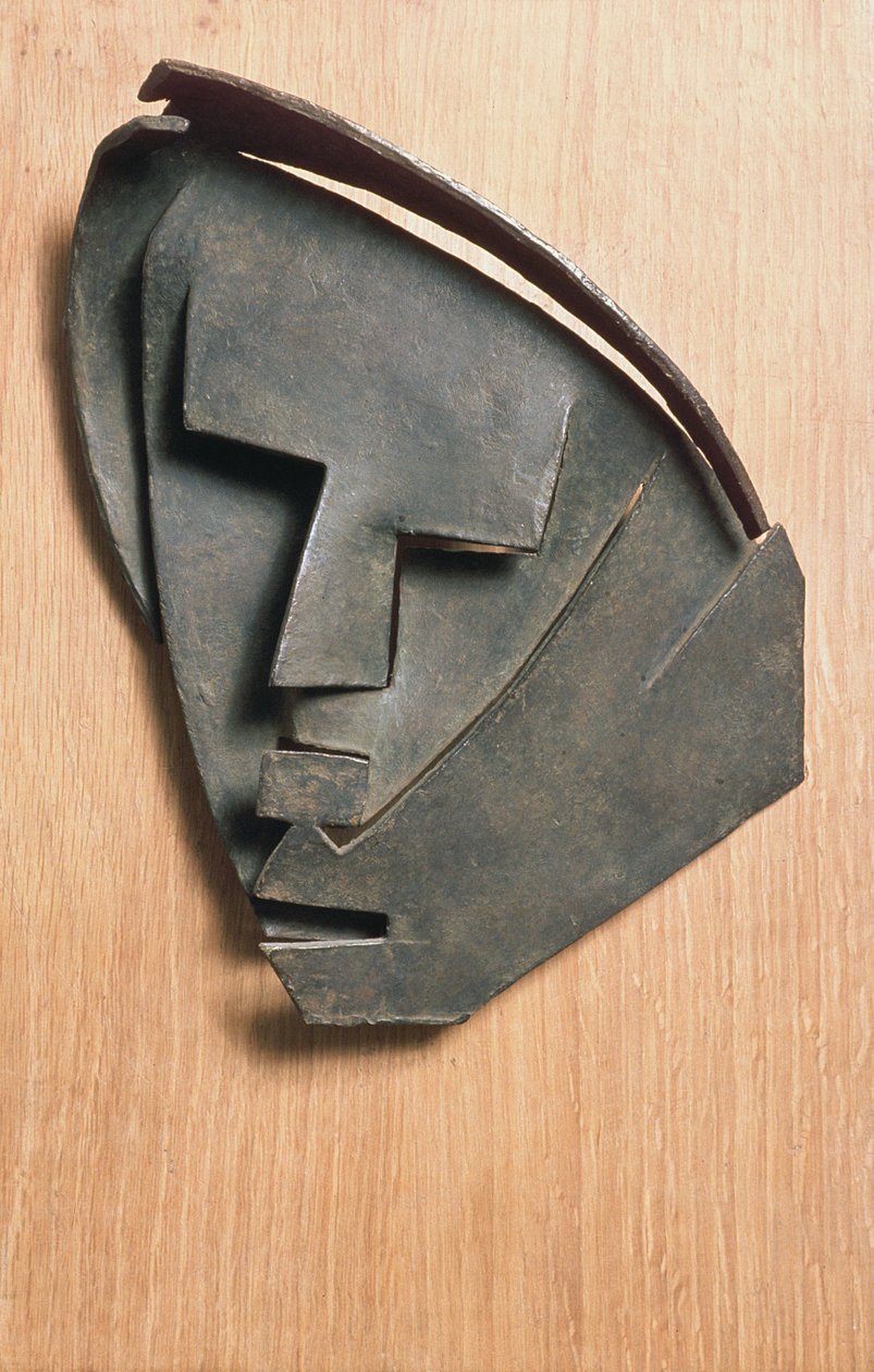 Maske af omridset af Lille Montserrat (bronze) af Julio Gonzalez