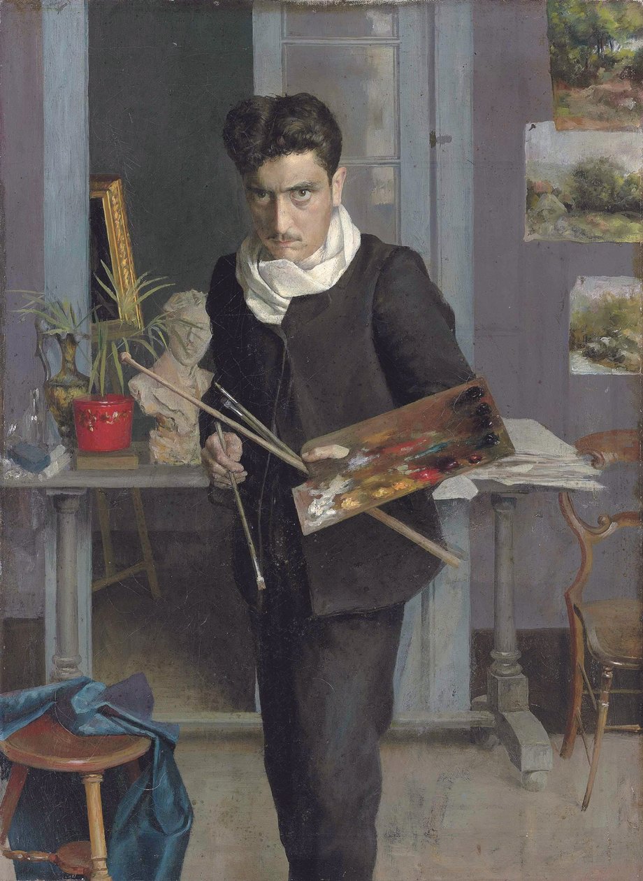 Ungt selvportræt af Julio Romero de Torres