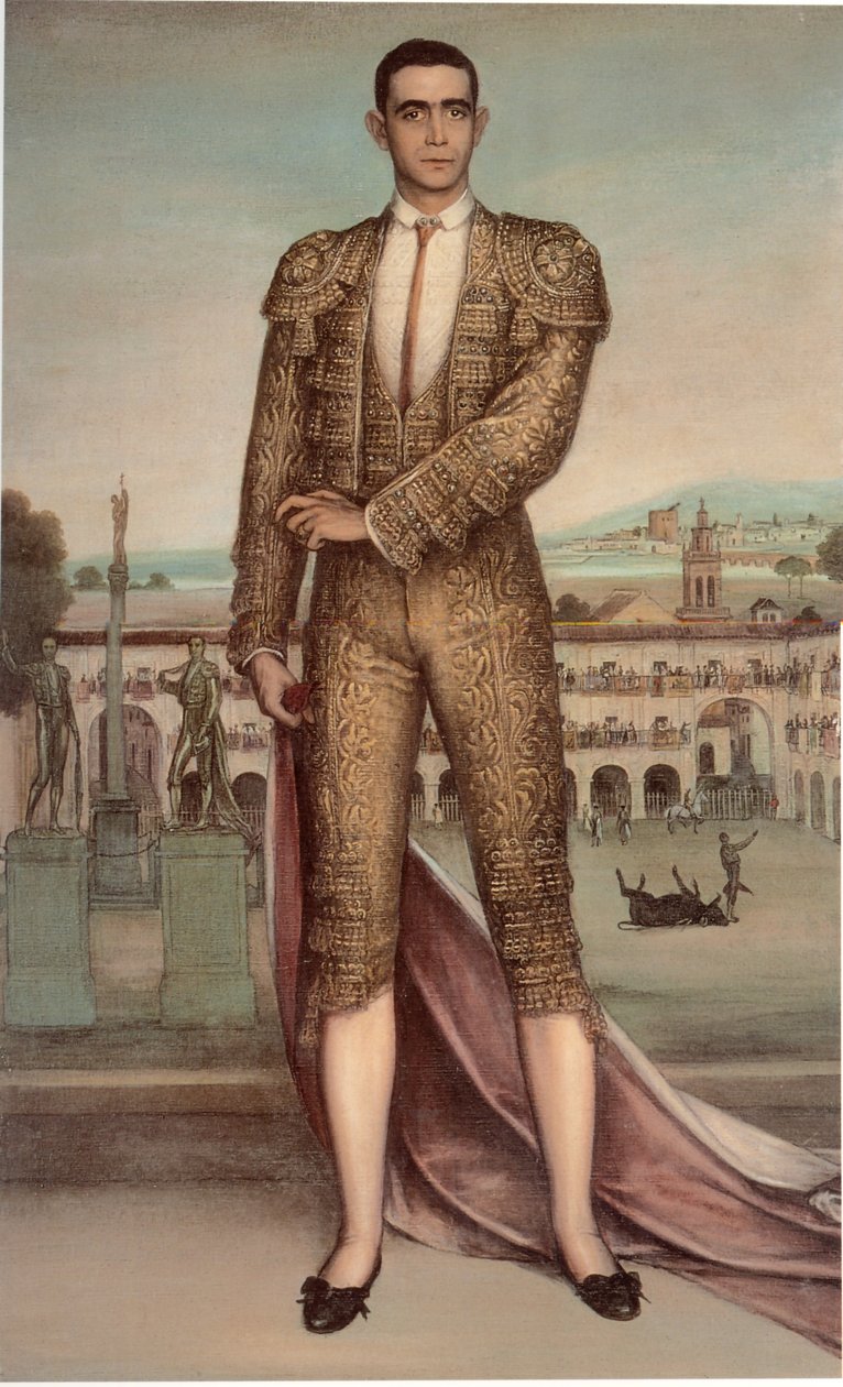 Machaquito eller Machaquito som en apoteose af Cordobes tyrefægtning af Julio Romero de Torres