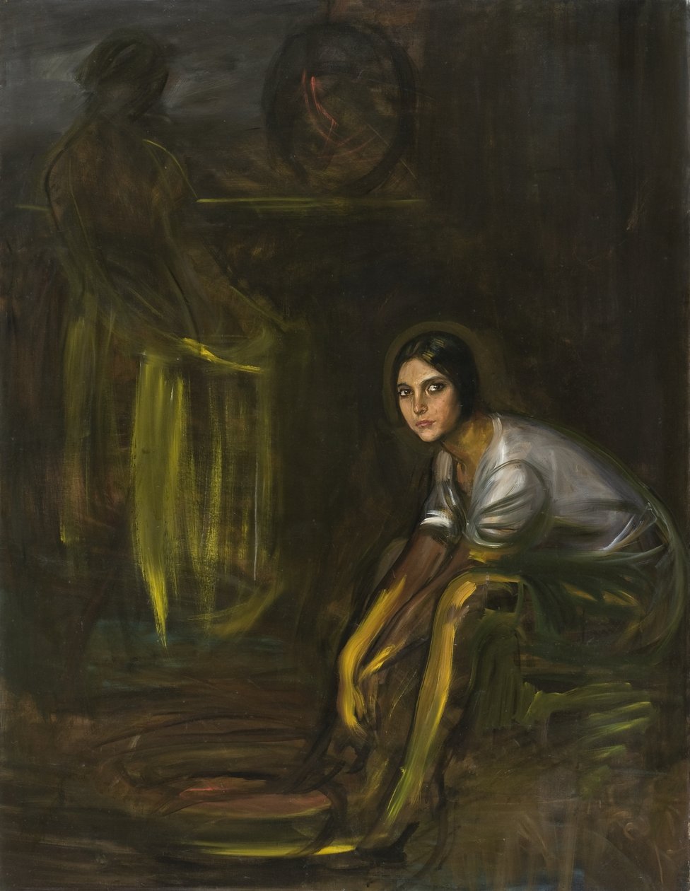Sammensætning med den lille piconera af Julio Romero de Torres