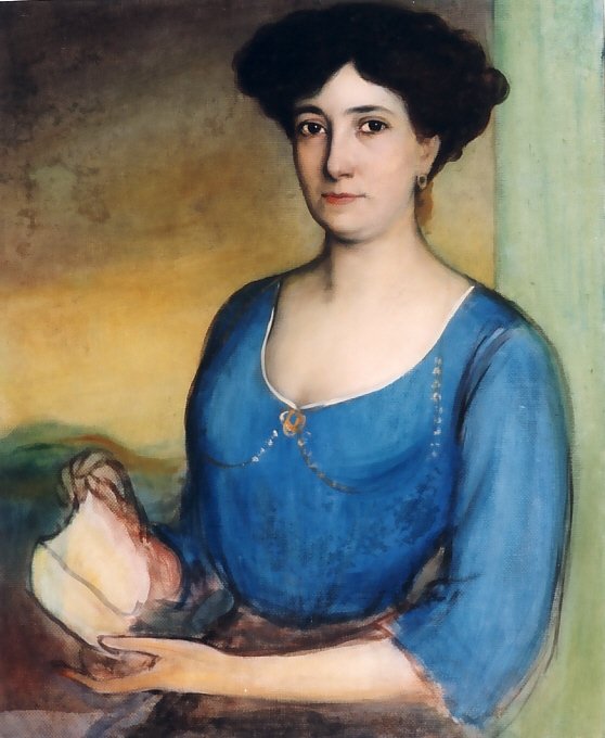 La Señora de Casanueva Skitse til portrættet. af Julio Romero de Torres