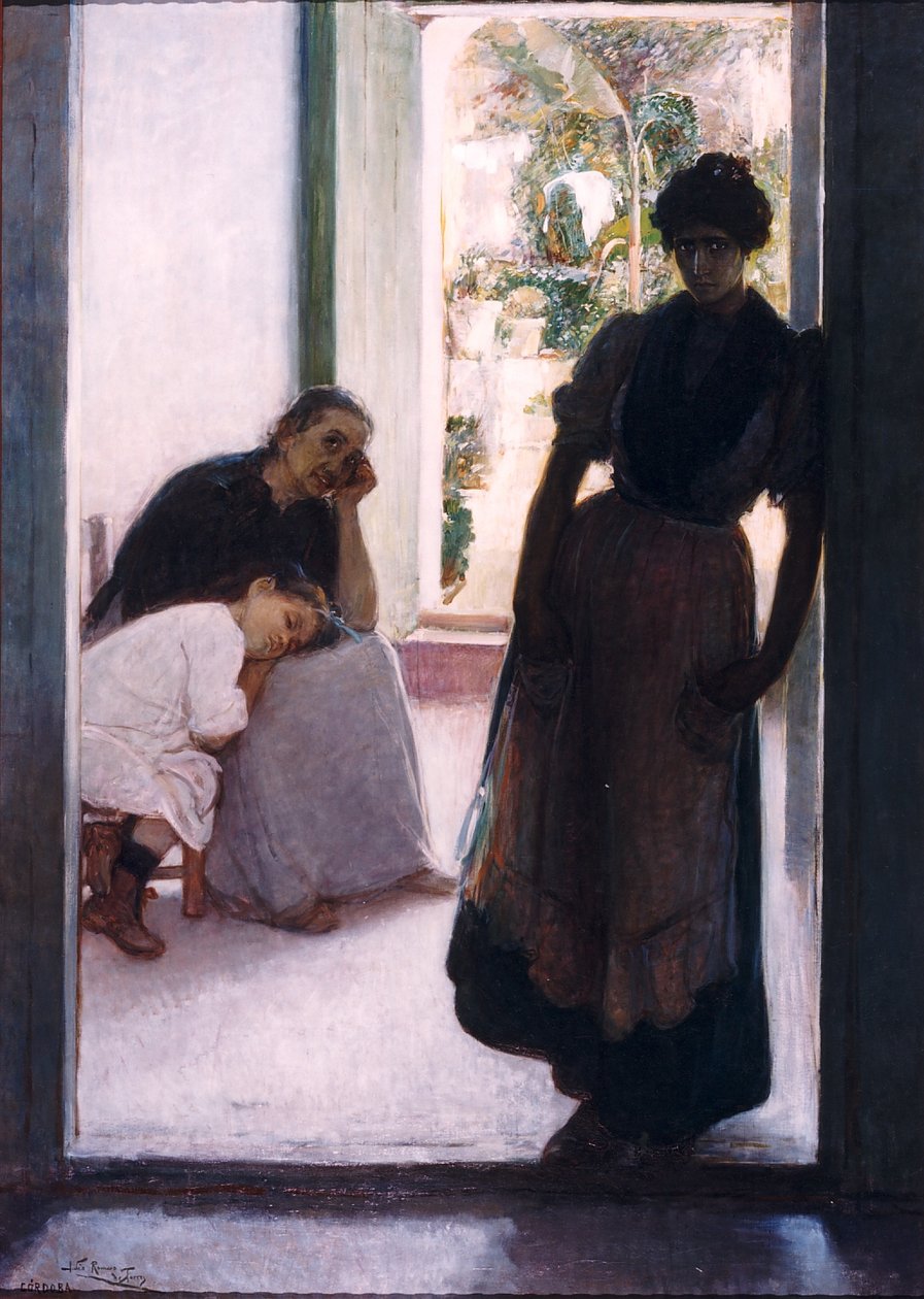 Kærlighedssyge af Julio Romero de Torres