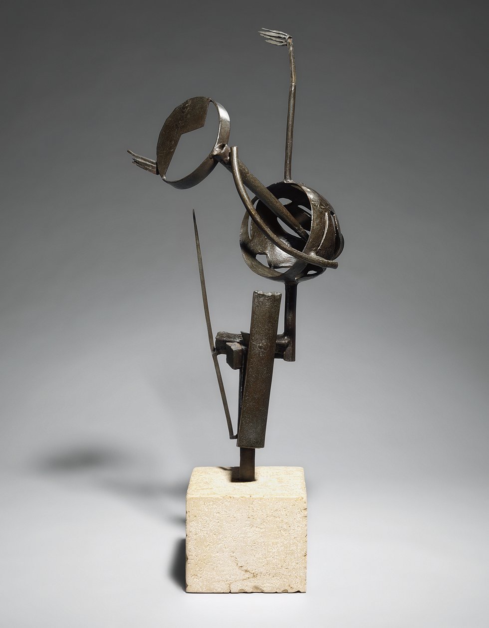 Drømmen (Kysset); Le reve (Le baiser), ca. 1934 (bronze med brun patina, base) af Julio Gonzales