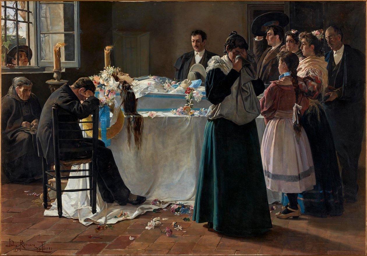 Se hvor smuk hun var, 1895. af Julio Romero de Torres