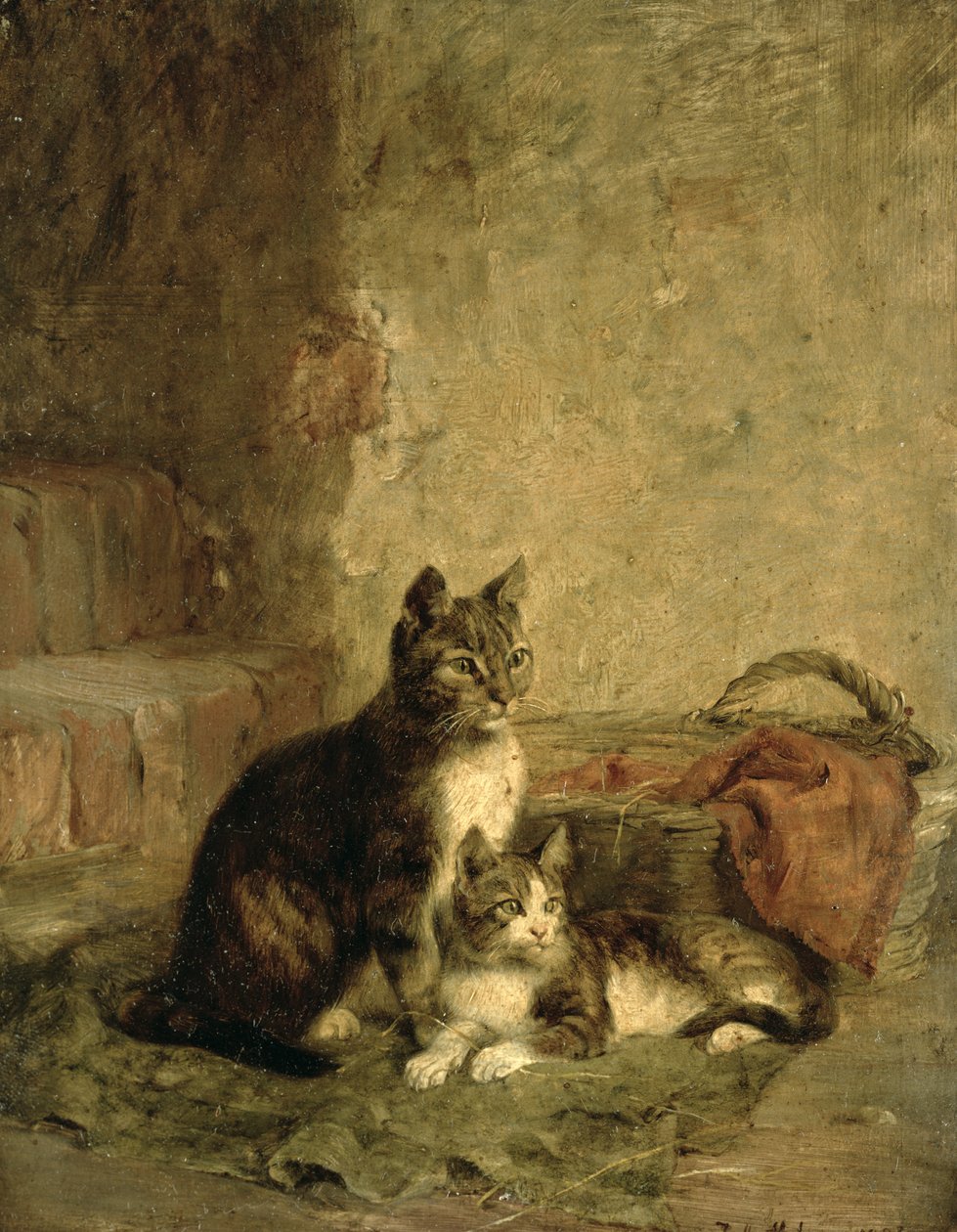 Katte, 1883 af Julius Adam