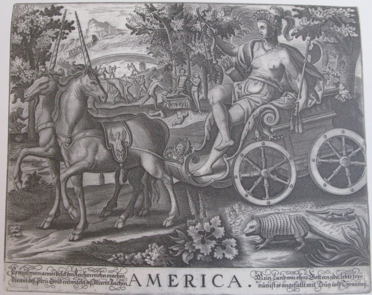 Amerika af Julius Goltzius