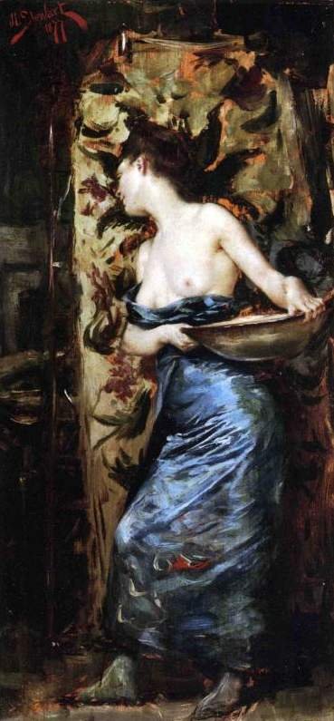 Mi-Nuen kvinde af Julius Leblanc Stewart
