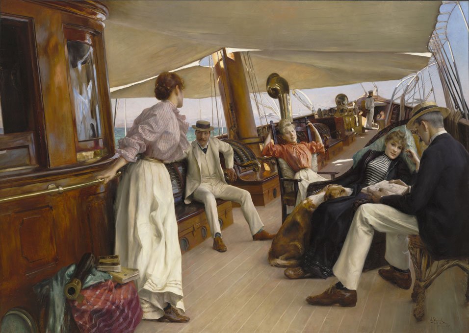 På yachten Namouna, Venedig af Julius Leblanc Stewart