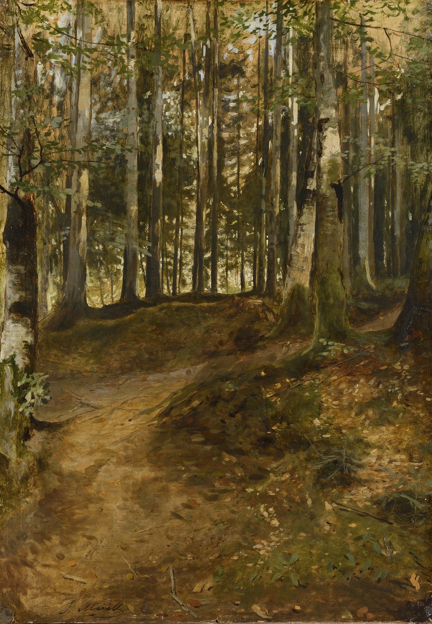Skovvej af Julius Mařák