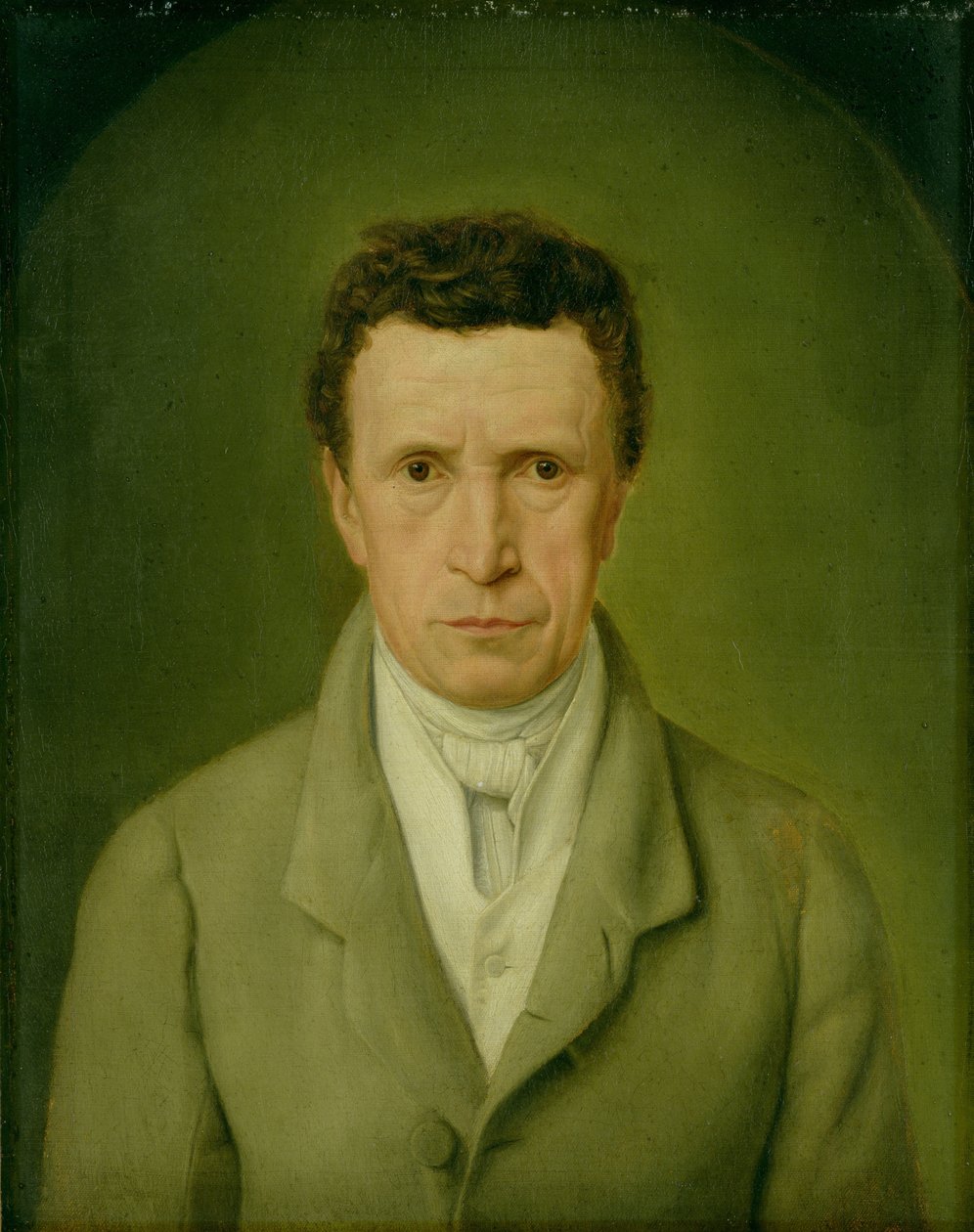 Portræt af Johann Friedrich Nikolaus Oldach (1773-1849) 1824 (se 149502 for par) af Julius Oldach