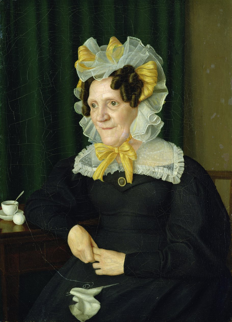 Portræt af en gammel kvinde, 1829 af Julius Oldach