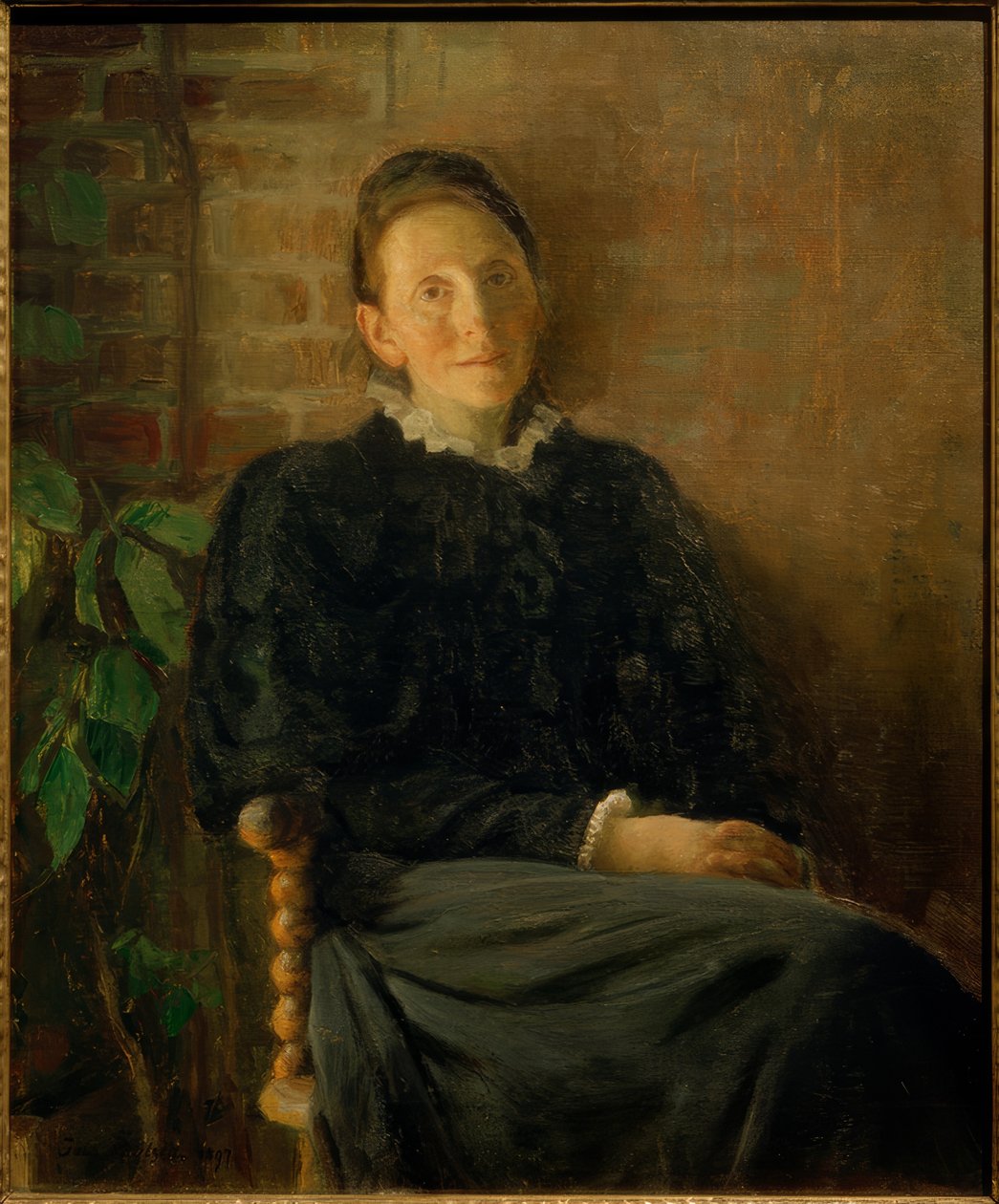 Portræt af Pauline Hirschsprung af Julius Paulsen
