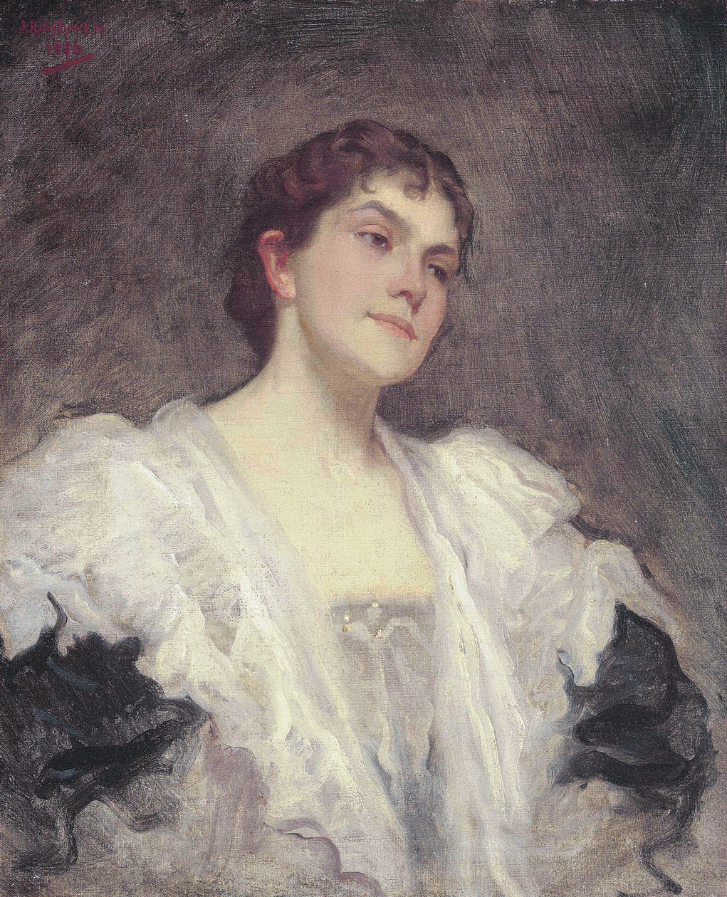 Sangerinden Lady Lillian June Henschel nee Bailey af Julius C. Rolshoven