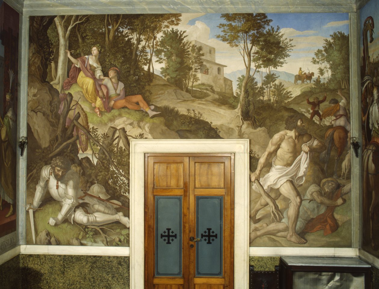 Angelica og Medoro af Julius Schnorr von Carolsfeld