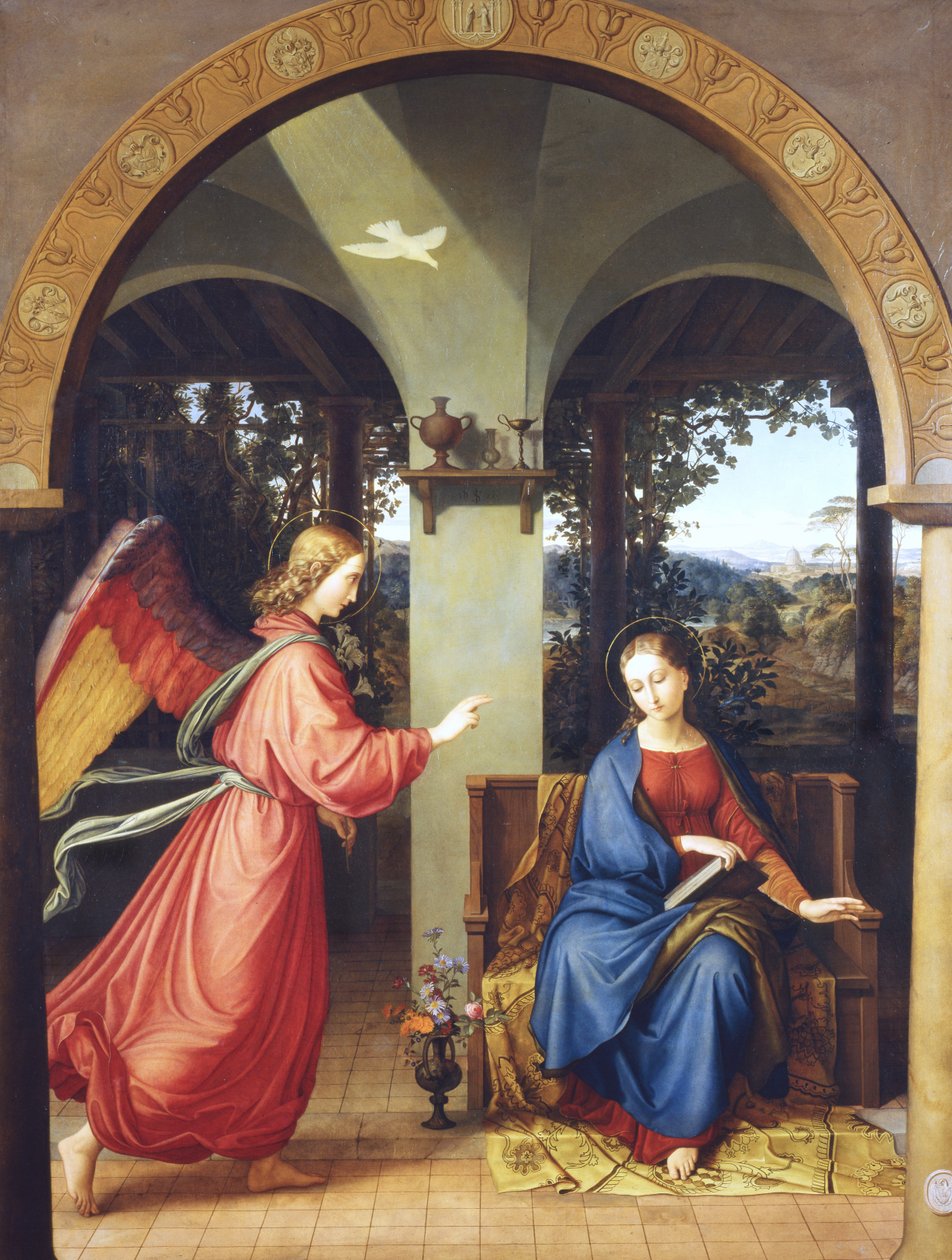 Bebudelse, 1818 af Julius Schnorr von Carolsfeld