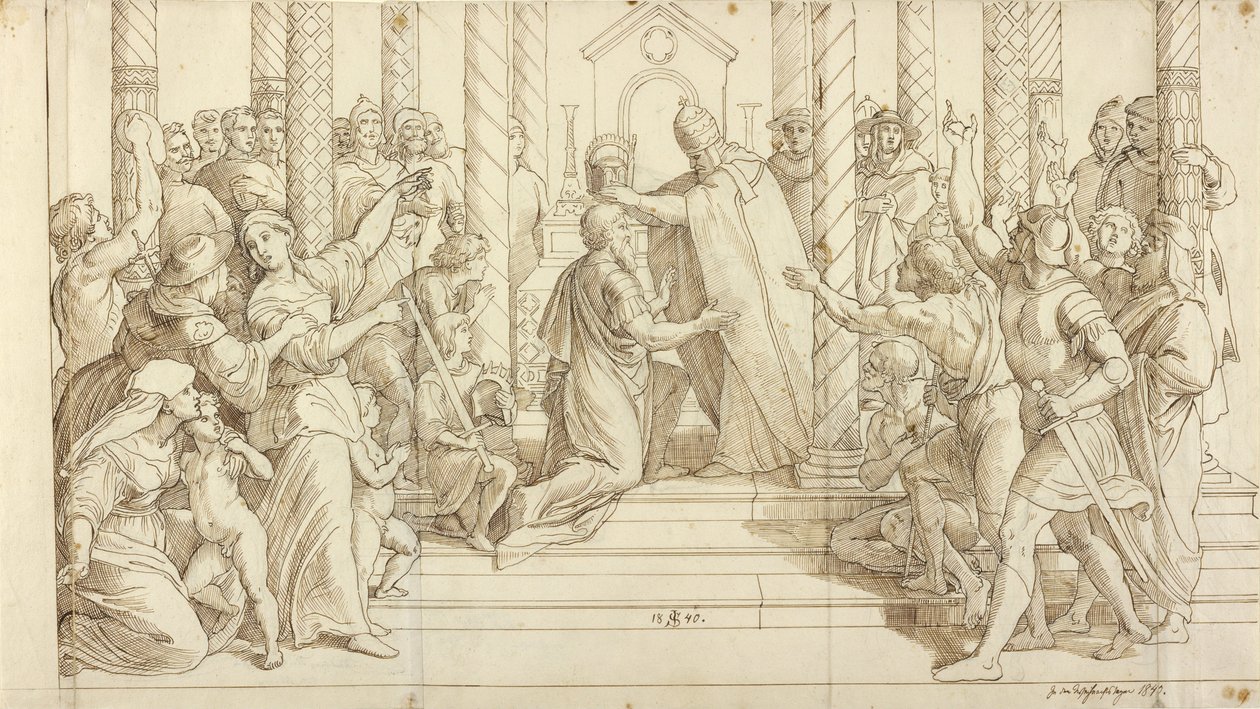 Kroningen af Karl den Store af Julius Schnorr von Carolsfeld