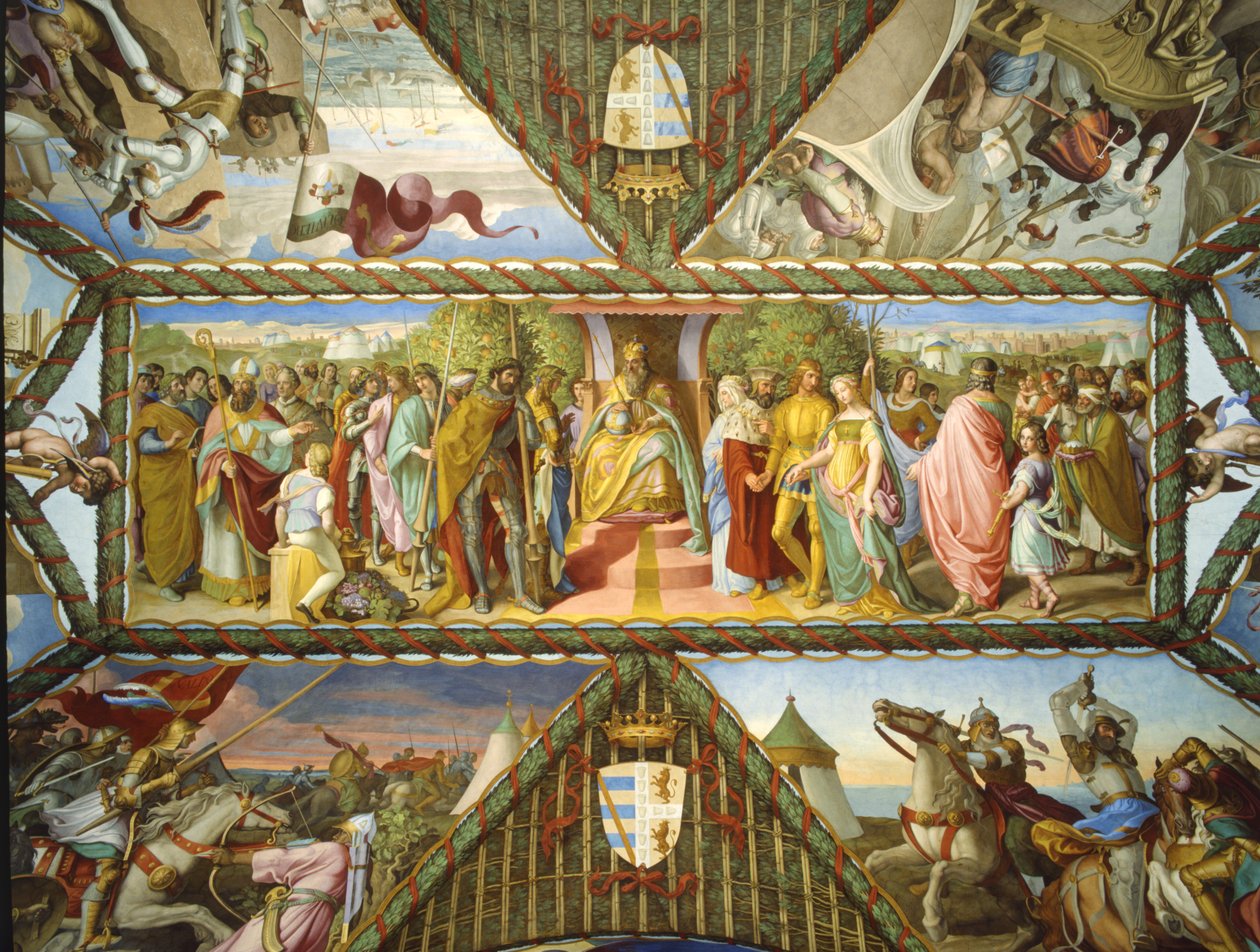 Karl den Stores triumf og den kristne hær af Julius Schnorr von Carolsfeld