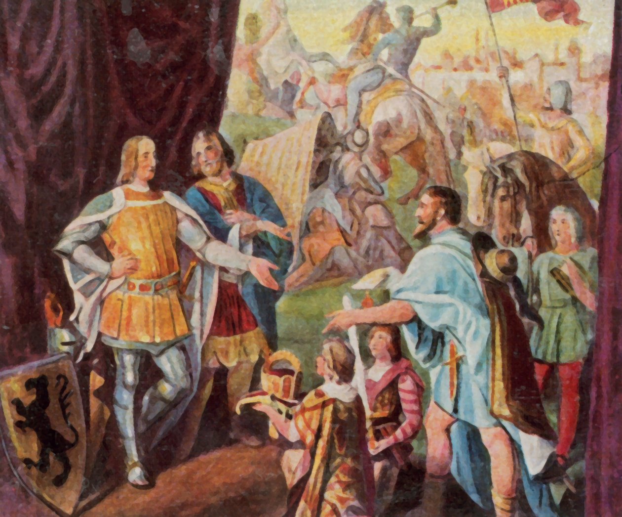 Rudolf af Habsburg modtager nyheden om sit valg til tysk konge af Julius (after) Schnorr von Carolsfeld