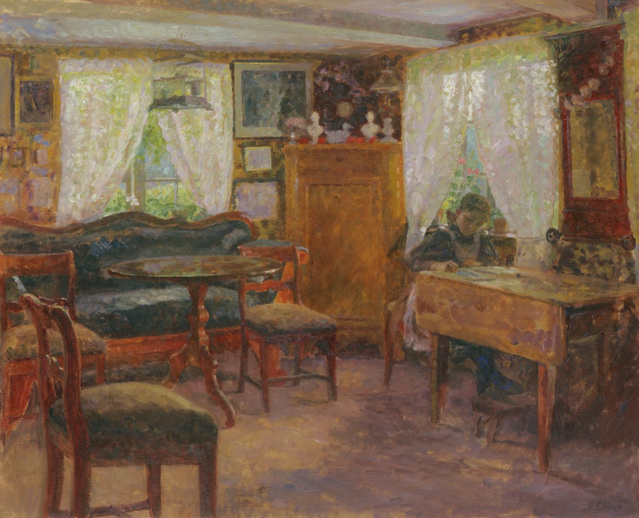 Stue i Finkenwerder af Julius August Friedrich Theodor von Ehren