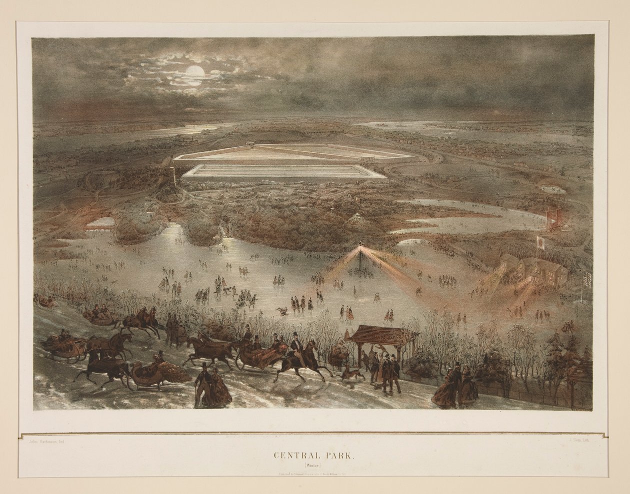Central Park (vinter) af Julius Bien