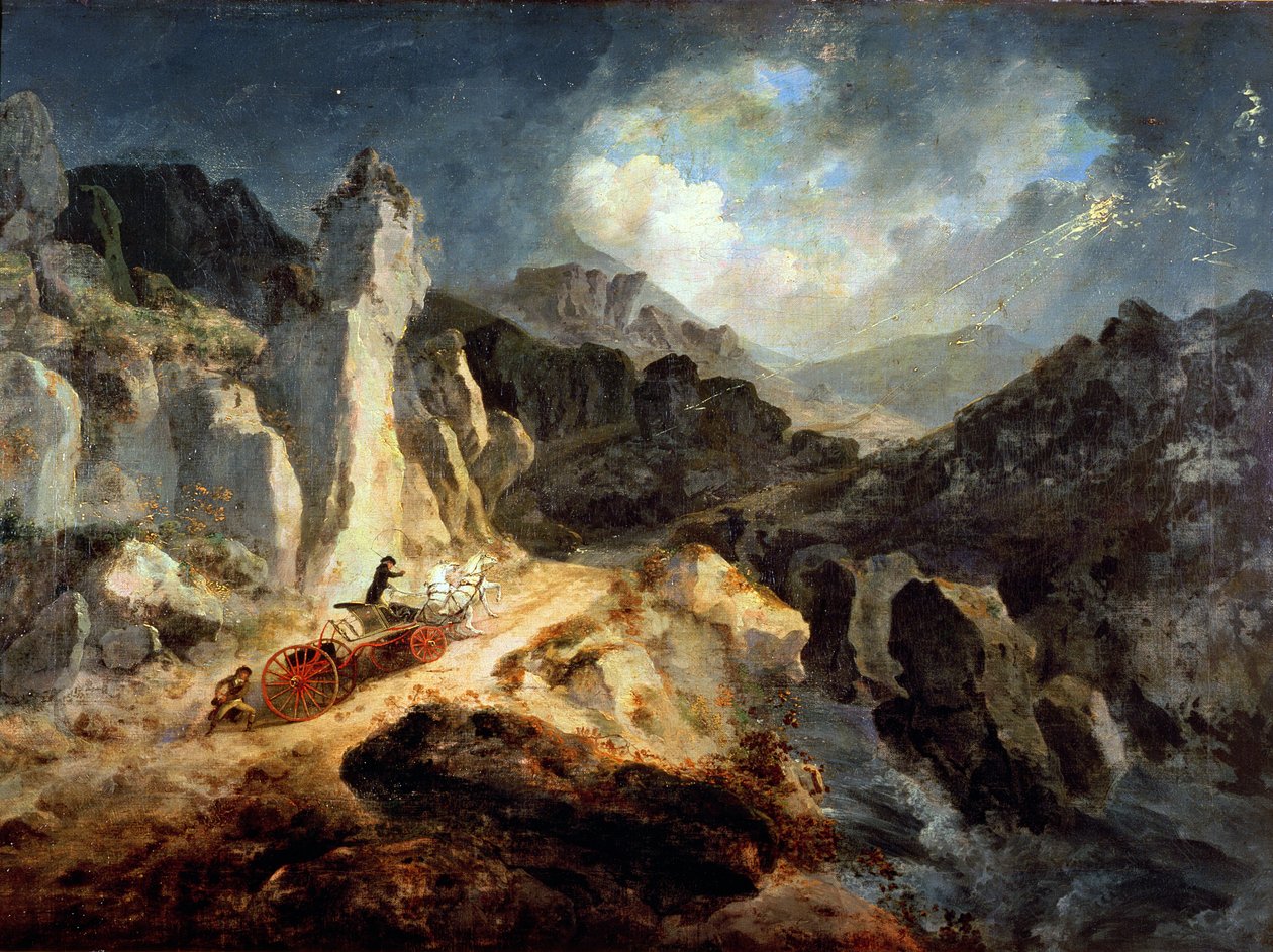 En Phaeton i et tordenvejr af Julius Caesar Ibbetson