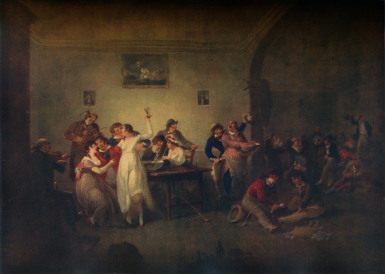 En ugifte sømænd vender tilbage, c1800 af Julius Caesar Ibbetson