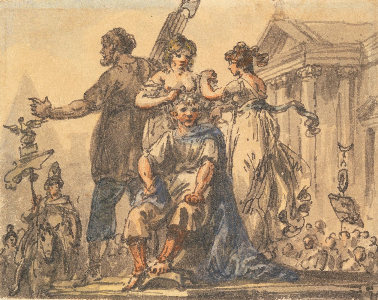 Die Bildung der Bürgerkrone af Julius Caesar Ibbetson